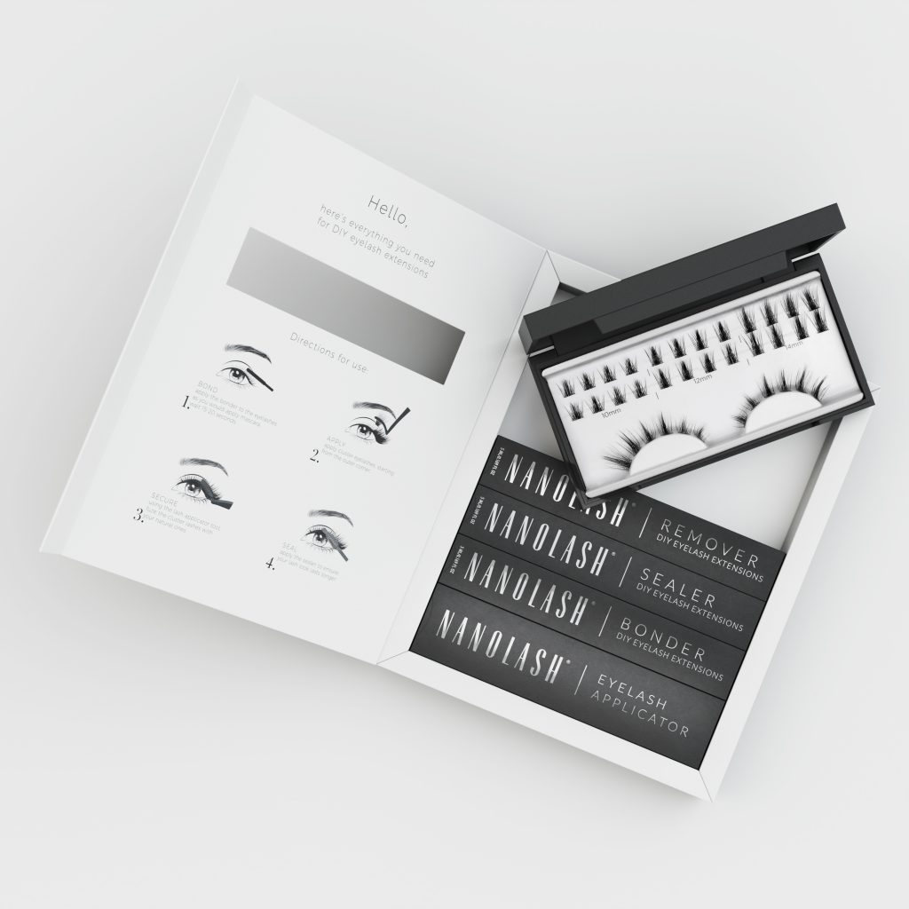 wimpern extensions selber machen set nanolash